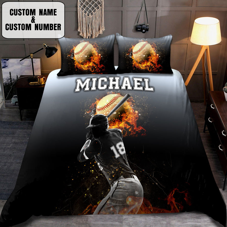 Baseball custom name bedding set MH0509201