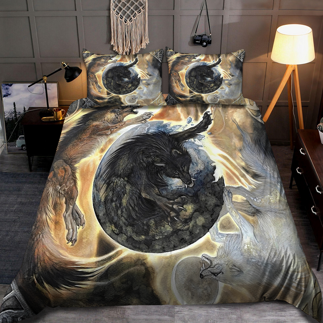 Norse Mythological Wolf Bedding Set MEI09182001-MEI