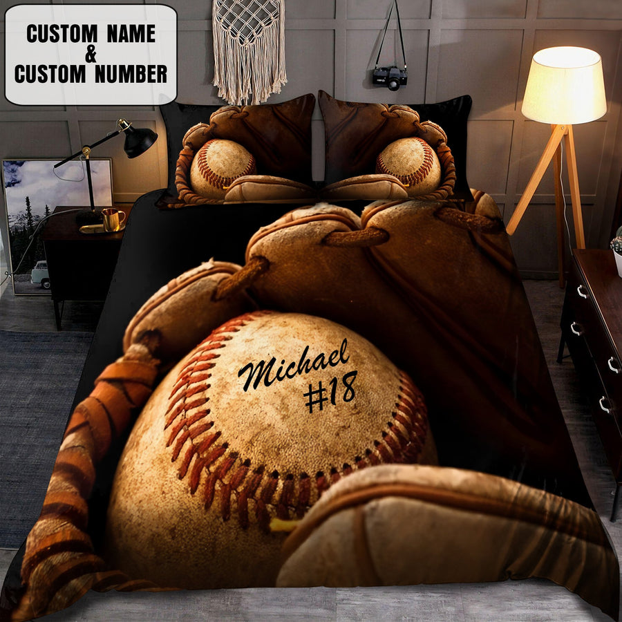 Baseball custom name bedding set MH050920