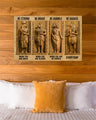 Anubis Ancient Egypt Be Strong Brave Humble Badass Poster Horizontal