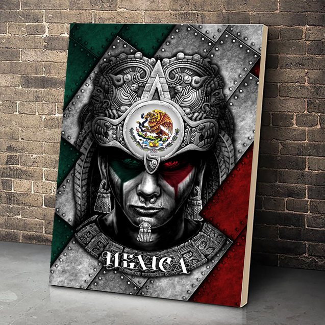 Mexico Aztec Poster Vertical 3D Printed