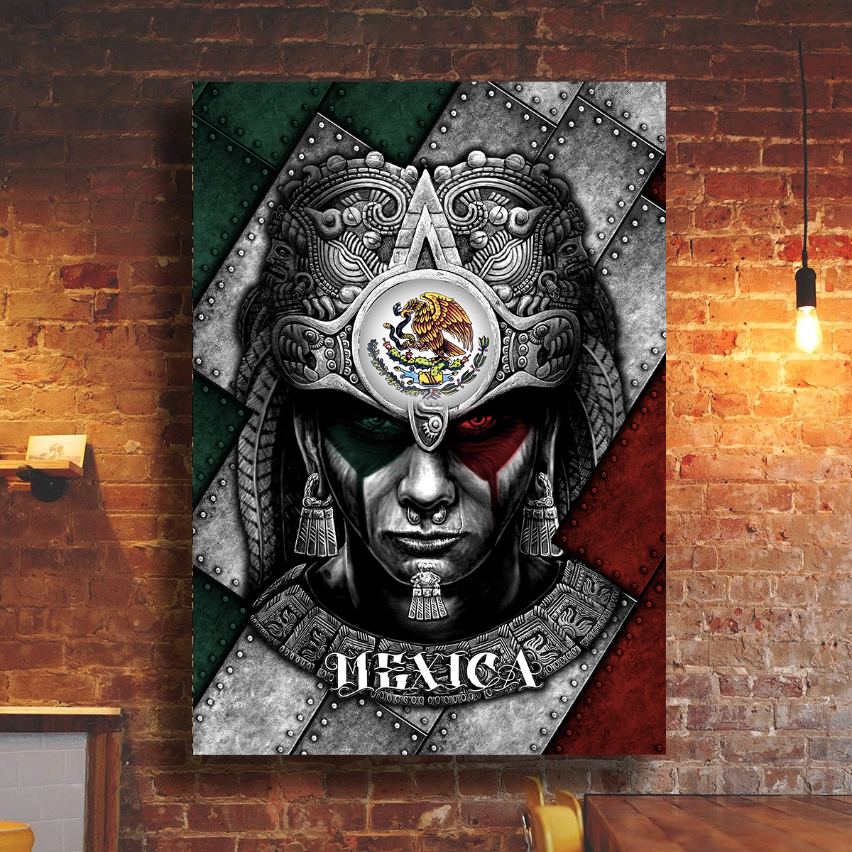 Mexico Aztec Poster Vertical 3D Printed