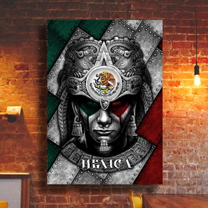 Mexico Aztec Poster Vertical 3D Printed