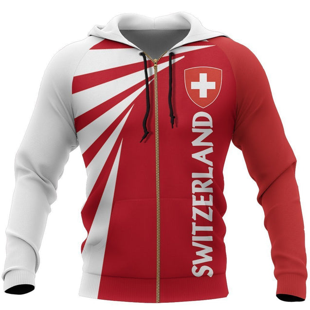 Switzerland Hoodie Map - Tornado-Apparel-Phaethon-Zip-S-Vibe Cosy™