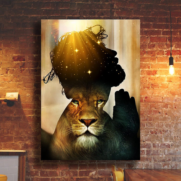 Jesus Lion 3D All Over Printed Poster Vertical