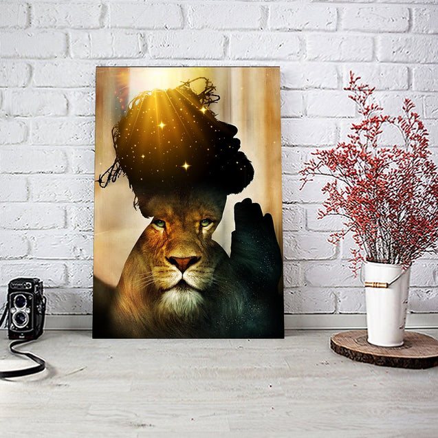 Jesus Lion 3D All Over Printed Poster Vertical