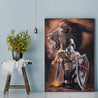 Knight Lion 3D All Over Printed Poster Vertical