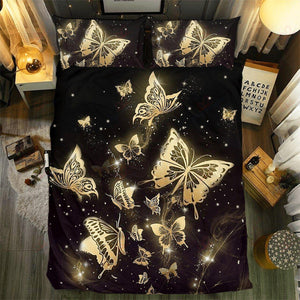 Golden Butterfly Bedding Set By ML-ML-US Twin-Vibe Cosy™