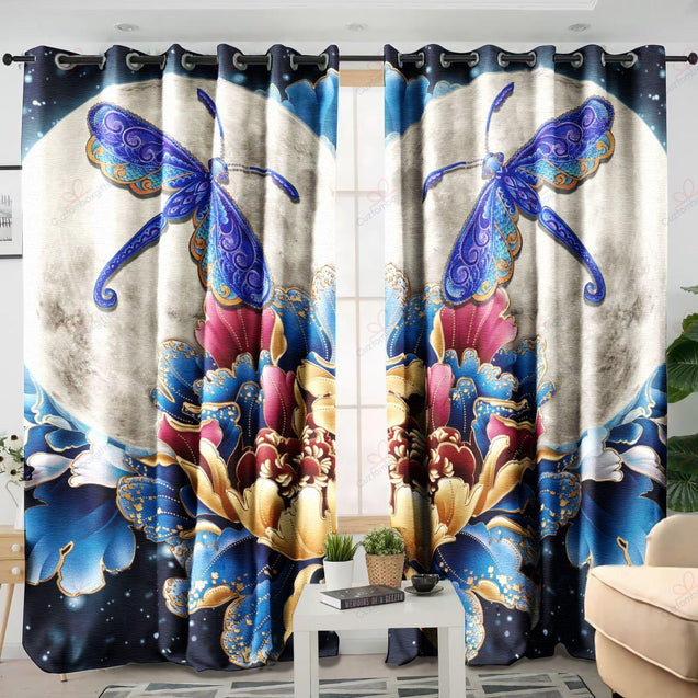 Dragonfly Window Curtain For The Lover By ML-ML-52'' x 63''-Vibe Cosy™