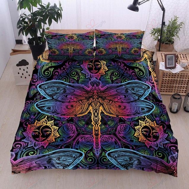 Mandala Dragonfly Bedding Set-ML-ML-US Twin-Vibe Cosy™