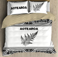 Aotearoa Bedding Set Manaia Silver Fern Paua Shell NTN07152001
