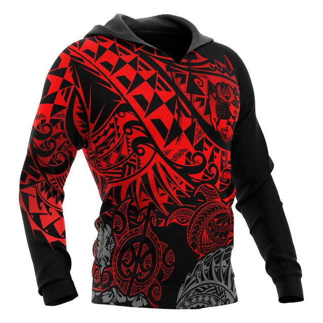 Tonga in My Heart Polynesian Tattoo Style 3D Printed Shirts TT0046-Apparel-TT-Hoodie-S-Vibe Cosy™