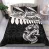 Aotearoa Bedding Set Maori Silver Fern Duvet Cover And Pillow Cases MP13072003