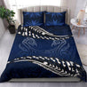 New Zealand Bedding Set Blue Manaia Maori Silver Fern Duvet Cover MP13072006