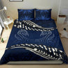 New Zealand Bedding Set Blue Manaia Maori Silver Fern Duvet Cover MP13072006