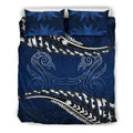 New Zealand Bedding Set Blue Manaia Maori Silver Fern Duvet Cover MP13072006