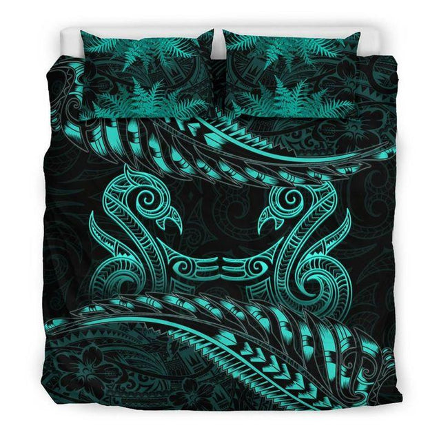 New Zealand Bedding Set Manaia Maori Silver Fern Duvet Cover MP13072007