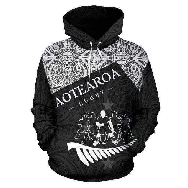 Maori Haka Rugby Hoodie New Zealand HC1105-Apparel-Huyencass-Hoodie-S-Vibe Cosy™