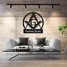 Personalized Name XT Masonic Monogram Personalized Metal Sign