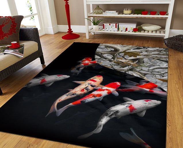 Koi fish underwater 3D