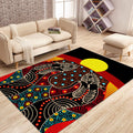 Aboriginal Australia Indigenous Together Painting Art Rug