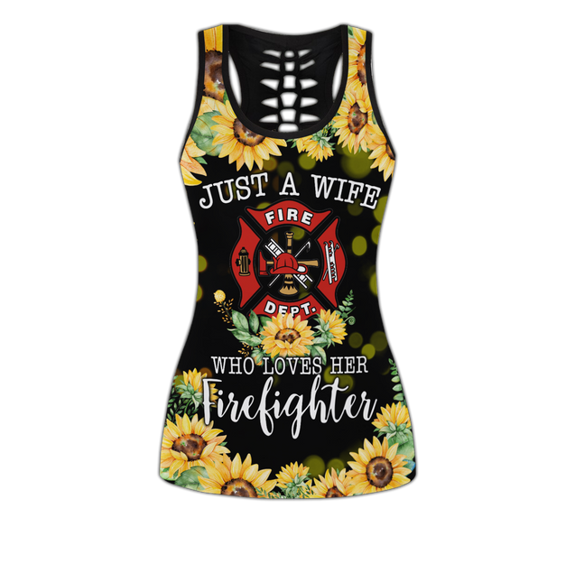 Sunflower Firefighter Wife Combo Tank + Legging DD09092002