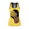 August afro girl art leggings + hollow tank combo DD06102002S-Apparel-HG-No legging-S-Vibe Cosy™