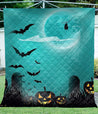 The Bat Pastel Night Halloween Quilt