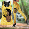 August afro girl art leggings + hollow tank combo DD06102002S-Apparel-HG-S-S-Vibe Cosy™