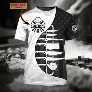 Custom Name Master Chef 3D All Over Printed Unisex Shirts