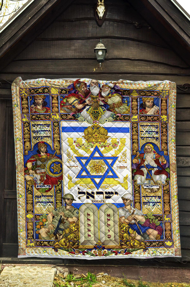 Premium Jewish All Over Printed Quilt MEI