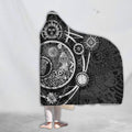Steampunk Heart of Mechanic 3D Over Printed Hooded Blanket for Men and Women-ML