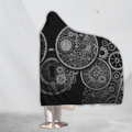 Steampunk Mechanic 3D Over Printed Hooded Blanket for Men and Women-ML