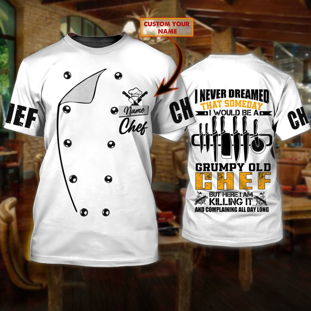 Custom Name Master Chef 3D All Over Printed Unisex Shirts