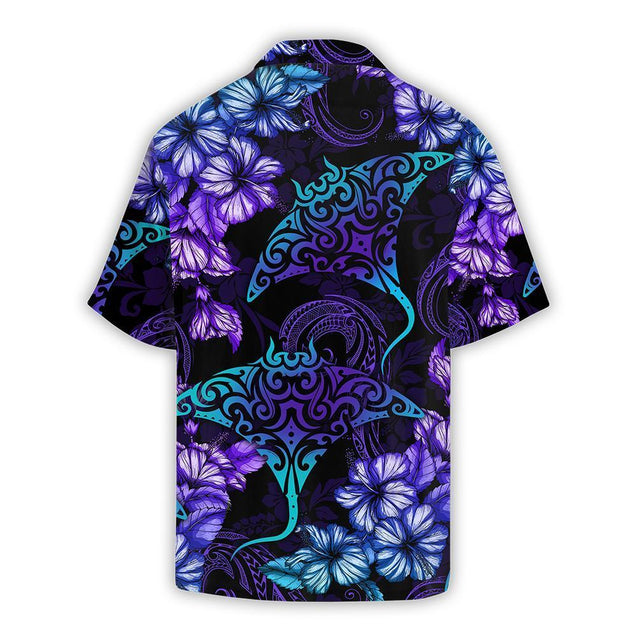 Rays Hibiscus Tropical Hawaii Shirt