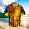 Aboriginal Australia Rock Painting Hand Lizard Art Golden Style Beach Shirt TR2707207S-Apparel-Huyencass-SHIRT-S-Vibe Cosy™