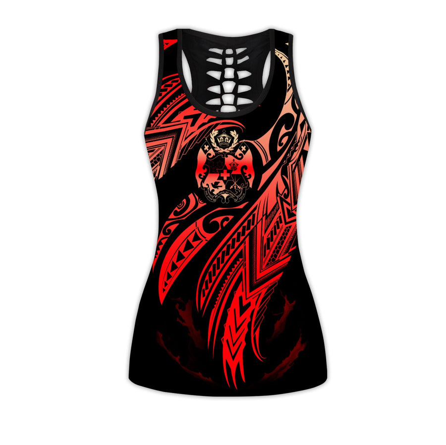 Amazing Tonga Polynesian Tattoo 3D Legging & Tank top ML