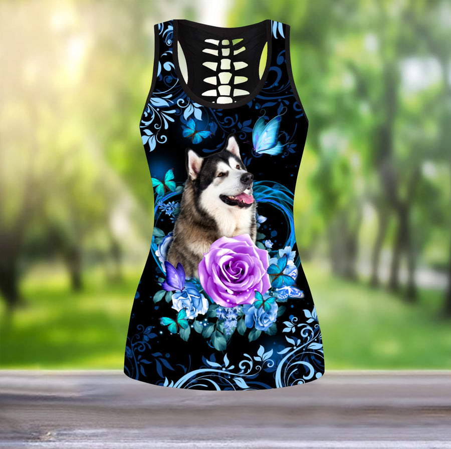 Alaskan Malamute Butterfly Combo Tank + Legging Pi15092006