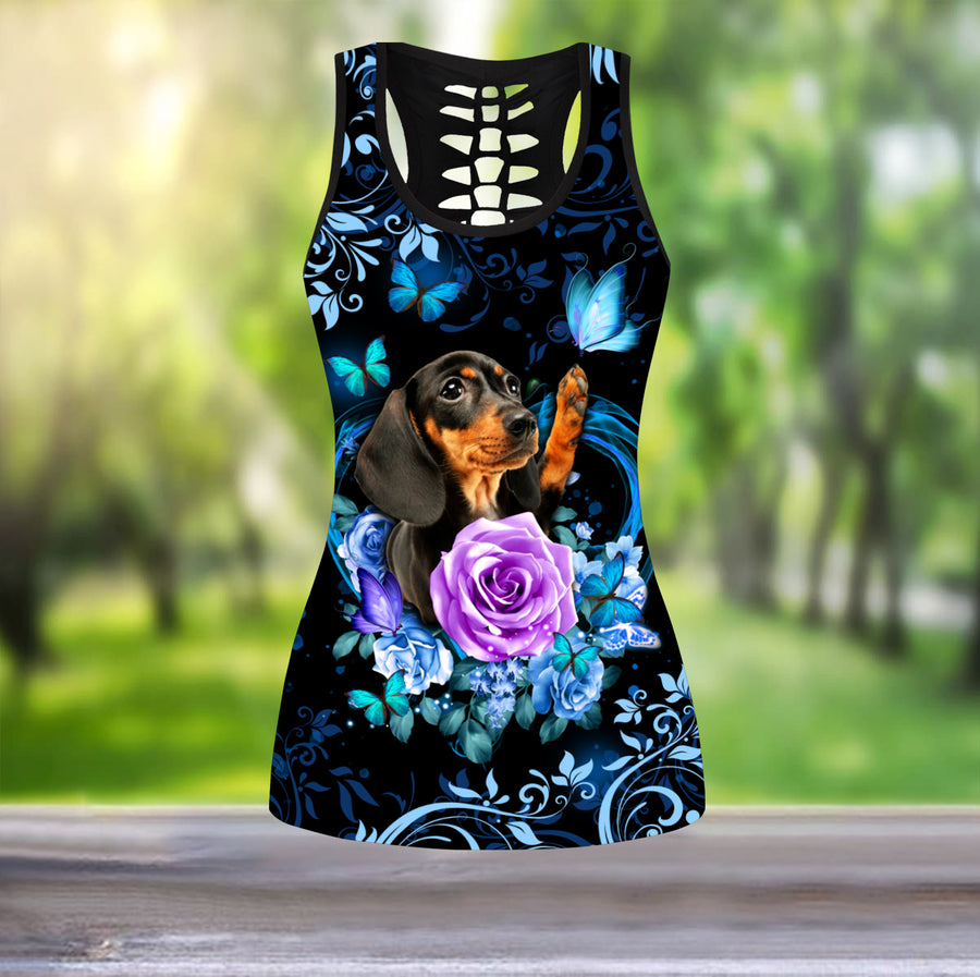 Dachshund Butterfly Combo Tank + Legging