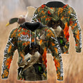 Duck Hunting Labrador Retriever Orange Camo 3D All Over Print  Hoodie Pi17082001S