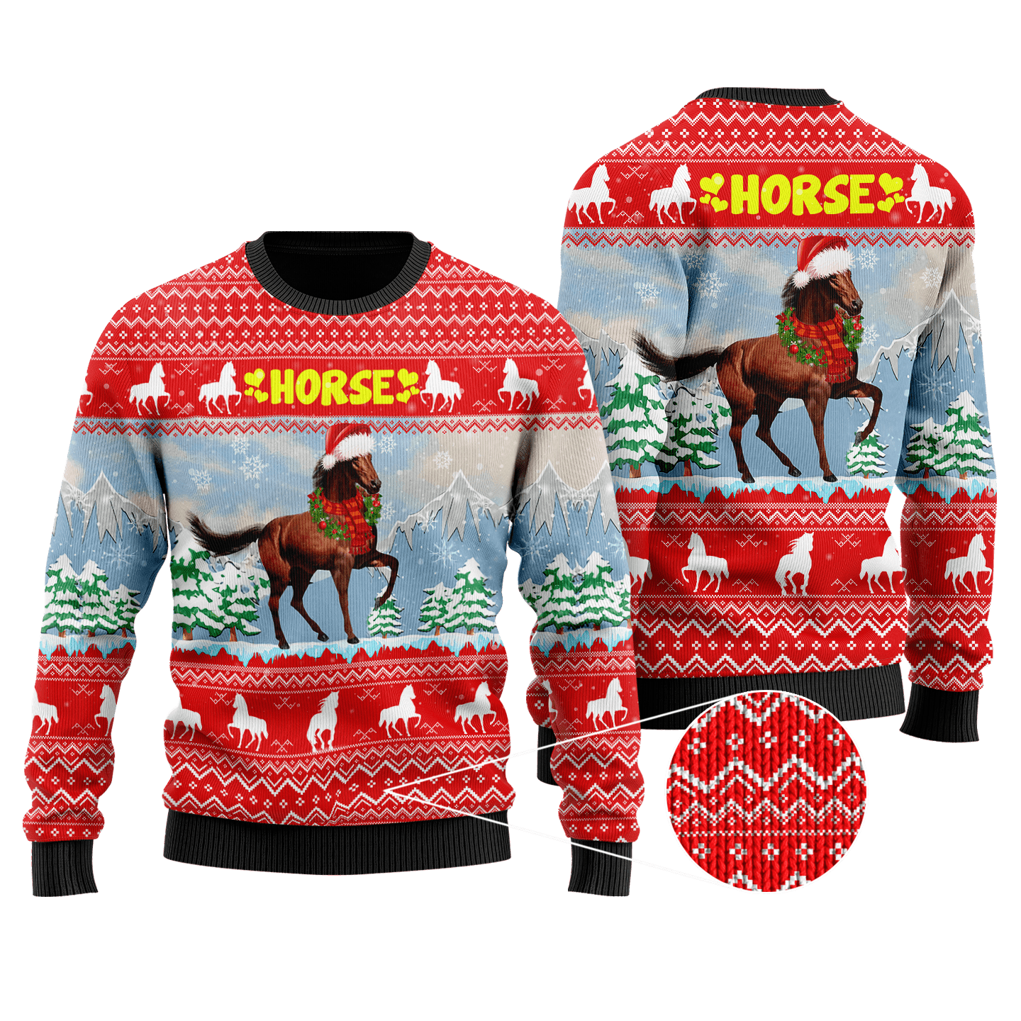 Horse Christmas 3D Shirt For Men And Women HHT16102007