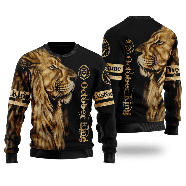 Custom Name October King 3D All Over Printed Unisex Shirts