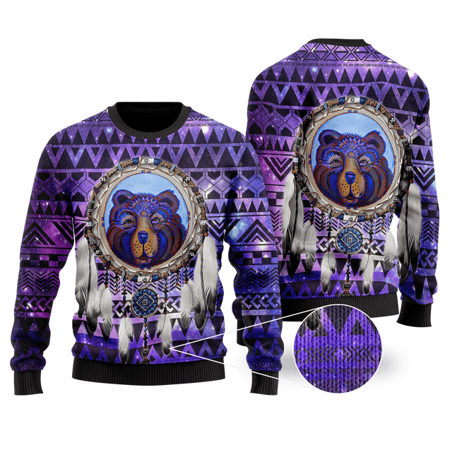 Bear Native American 3D All Over Printed Unisex Shirts