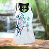 Combo Paua shell wolf tattoo tank top & leggings outfit for women-Apparel-PL8386-S-S-Vibe Cosy™