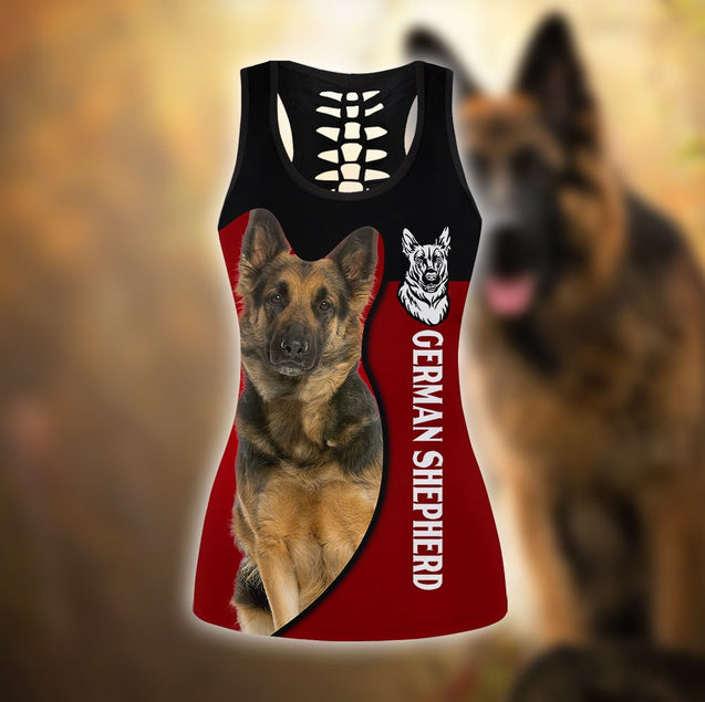 German Shepherd Sport Red Combo Tank + Legging DL230919