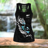 New zealand paua fern wing manaia tank top & leggings outfit for women-Apparel-PL8386-S-S-Vibe Cosy™