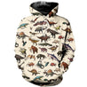 3D All Over Printed Dinosaur & Wildlife Of The Ark Shirts and Shorts-3D All Over Printed Clothes-HP Arts-Normal Hoodie-XS-Vibe Cosy™
