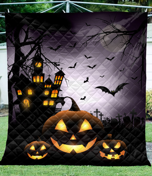 The Bat Night Halloween Quilt