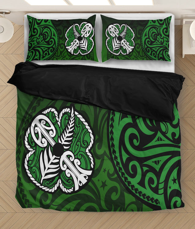 Green New Zealand Aotearoa Bedding Set by SUN HAC230601S-Quilt-SUN-King-Vibe Cosy™