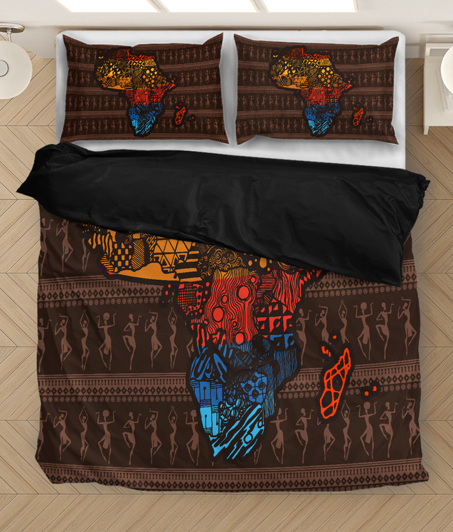 Africa Map Bedding Set-ML-ML-US Twin-Vibe Cosy™